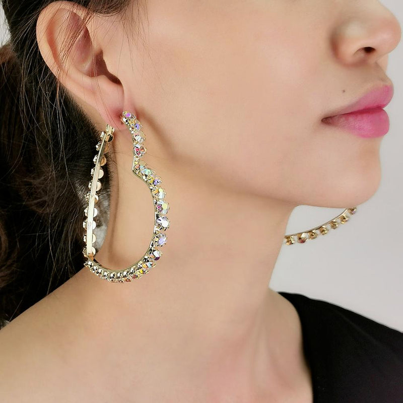 Big Circle Hoop Earrings - Sabreeonline