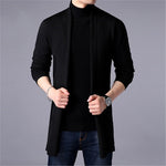 Casual Cardigan Long Solid Style - Sabreeonline