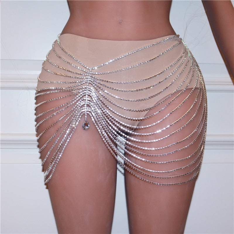 Belly Chain Waist Bikini Prom Romance Jewelry - Sabreeonline