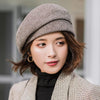 Plaid Beret Cotton Wool Hats Autumn - Sabreeonline