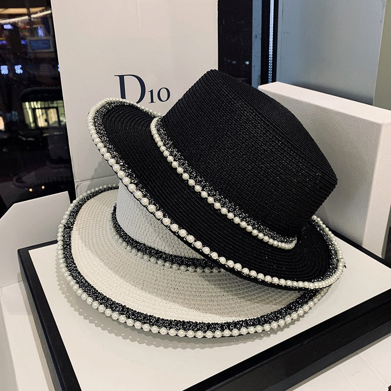 Women Hats Sequin Travel England Pearl Beach - Sabreeonline