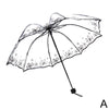 Transparent Fashionable Umbrella Luxurious Black Flow - Sabreeonline