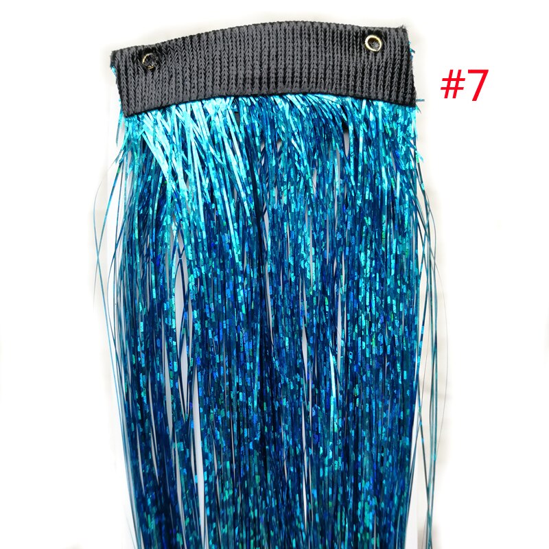 Rainbow Shiny Sparkle Hair Tinsel Kit Women Glitter Hair Extension Hair Bling Dazzles Girls Hippie Braiding Accessories - Sabreeonline