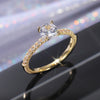 New Luxury Classic Sparkling Zircon Engagement Wedding Ring - Sabreeonline