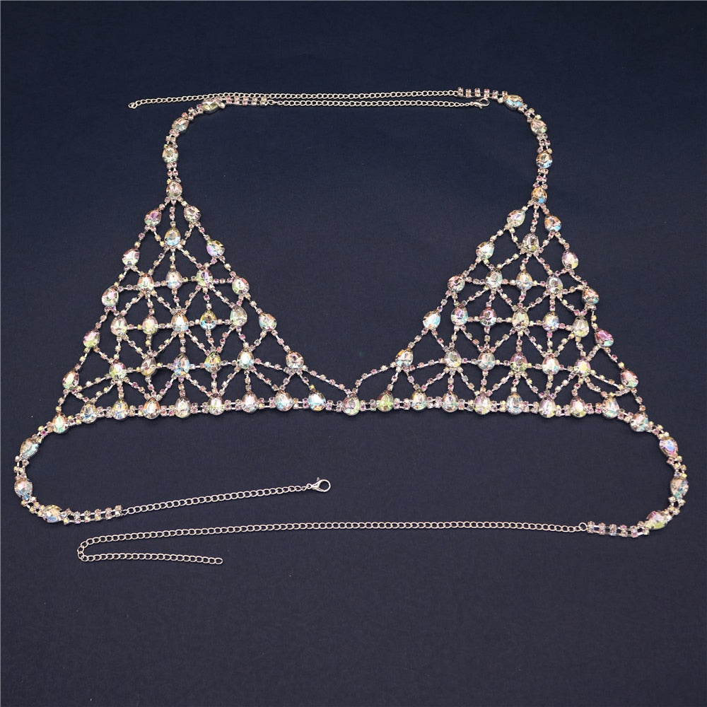 Crystal Sexy Bikini Body Chain Set Jewelry - Sabreeonline