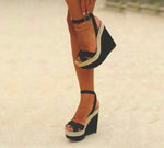 Summer Peep Toe Sandals Ankle Strap
