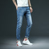 2022 New Men&#39;s Skinny White Jeans Fashion Casual Elastic Cotton Slim Denim Pants Male Brand Clothing Black Gray Khaki - Sabreeonline