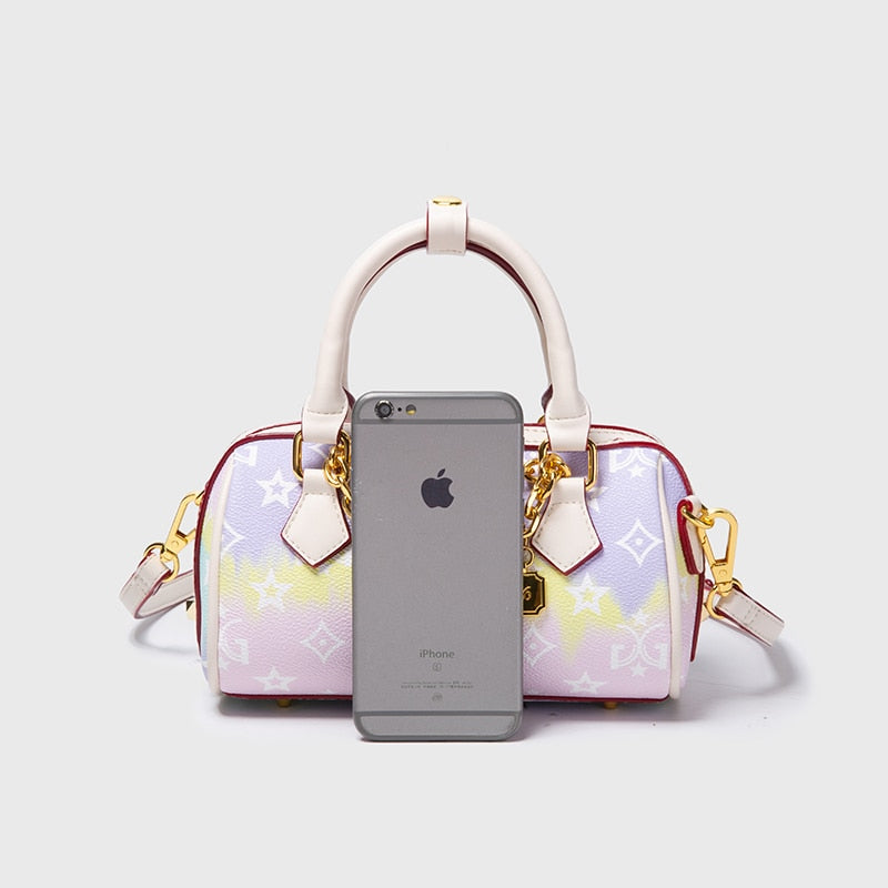Small Portable Shoulder Handbag Printed - Sabreeonline