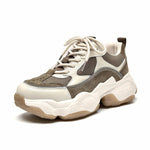Lace-Up Thick Sole Ladies Breathable Shoe - Sabreeonline
