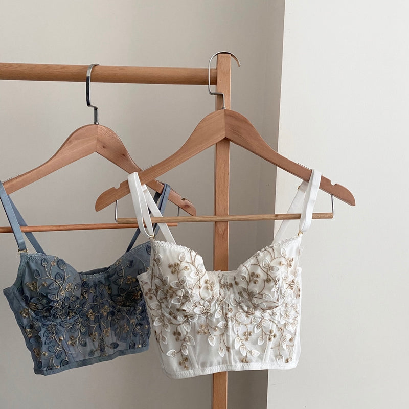 Embroidered Sexy Lace Corset - Sabreeonline