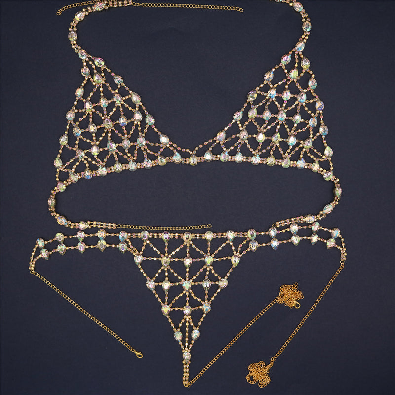 Crystal Sexy Bikini Body Chain Set Jewelry - Sabreeonline
