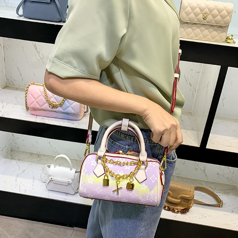 Small Portable Shoulder Handbag Printed - Sabreeonline