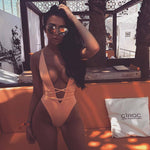 Deep V-Neck Bikini Sexy Swimsuit