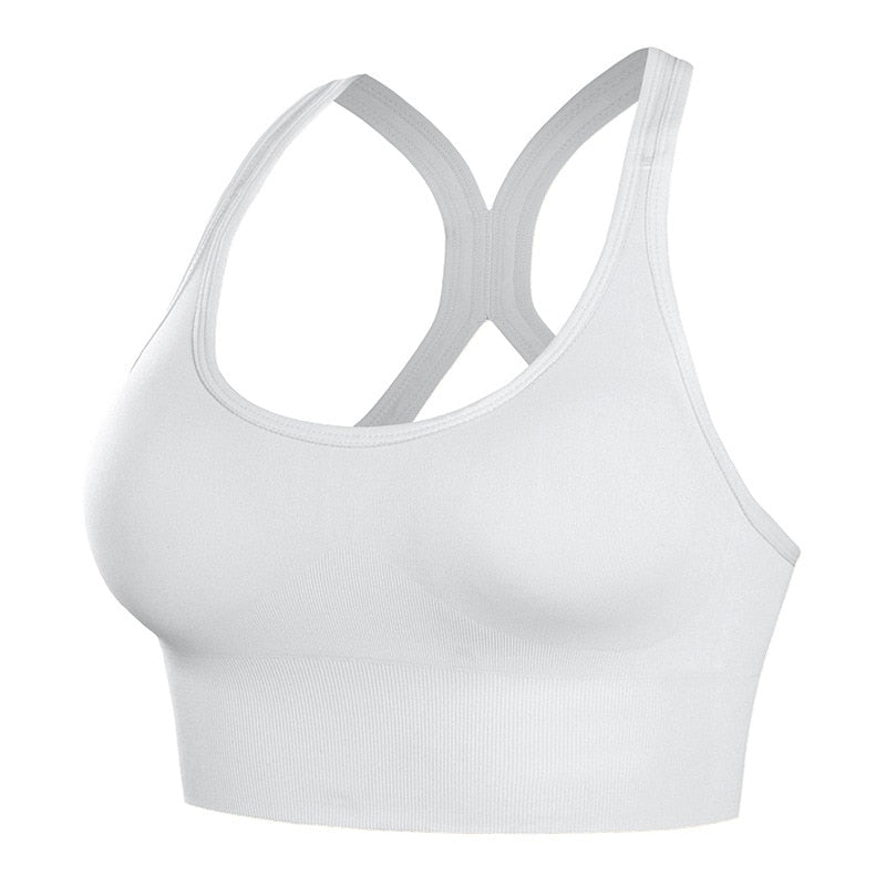 sports bras crop top fitness gym running sportswear women&#39;s Sports underwear push up brassiere plus size Yoga top bra - Sabreeonline