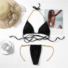 Micro Bikini Thong Chain Halter - Sabreeonline