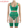 Lace Bandage Lingerie Sexy Push up Set - Sabreeonline