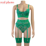 Lace Bandage Lingerie Sexy Push up Set - Sabreeonline