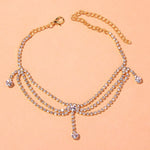 Chain Anklet Foot Bracelet Silver Beach Accessories - Sabreeonline