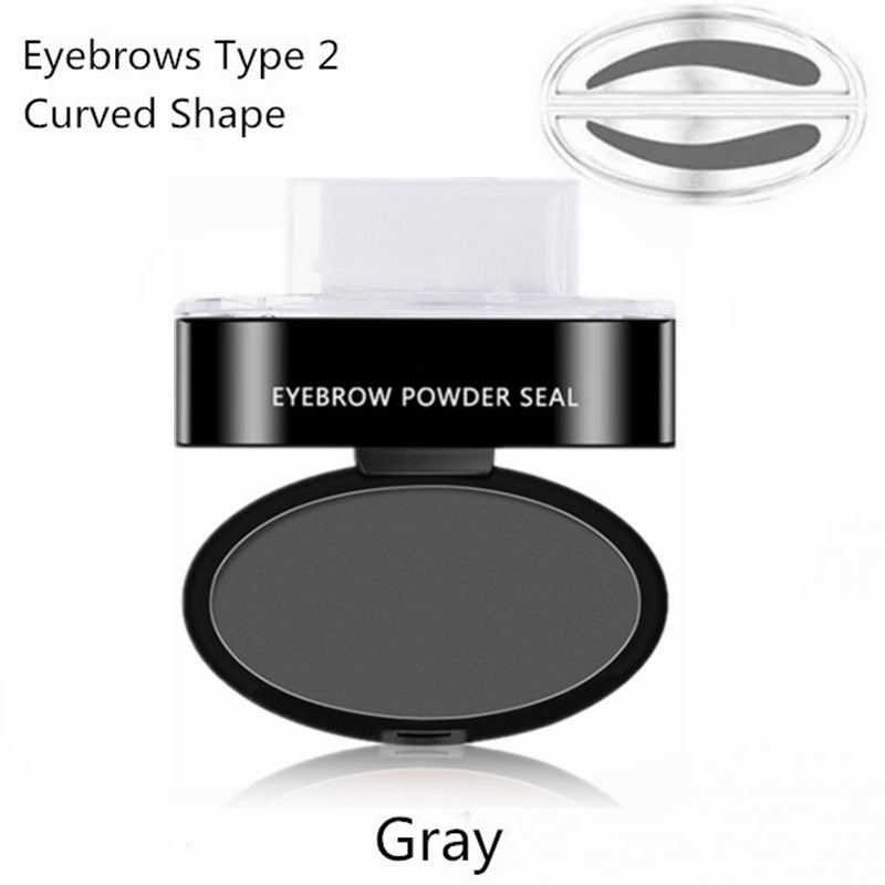 Natural Arched Eyebrow Stamp Quick Makeup Brow Stamps Powder Pallette 9 Options Eyebrow Powder Seal Best Selling Dropshipping - Sabreeonline