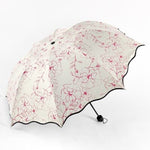 Princess Girl Fashion Wave Edge Sunshade Umbrella - Sabreeonline