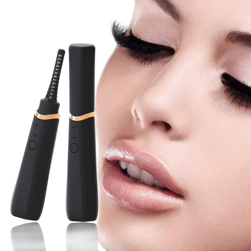 TinWong New  Heated  Electric Eyelash Curler USB Rechargeable Portable Long-Lasting - Sabreeonline