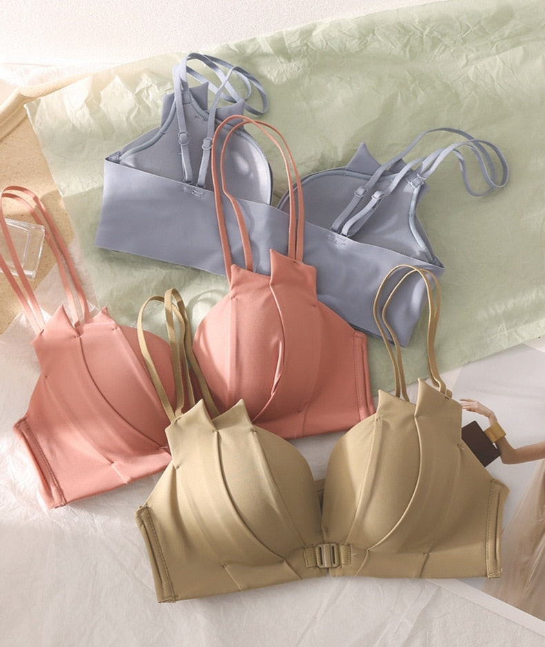 Push Up Bra Silk Panties Set - Sabreeonline