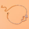 Fashion Heart Rhinestone Anklets - Sabreeonline