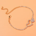 Fashion Heart Rhinestone Anklets - Sabreeonline