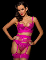 Lace Bandage Lingerie Sexy Push up Set - Sabreeonline