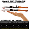 Lure Fishing Rod 1.3m 1.6m 1.8m Carbon Spinning Casting Baitcasting Mini Short Light Travel Lure Rod - Sabreeonline