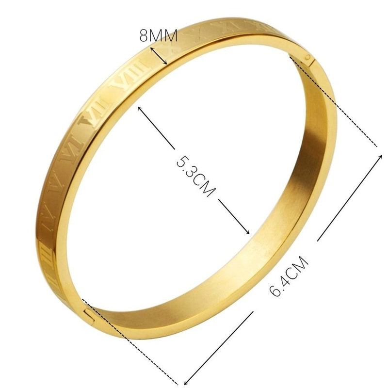 Luxury Roman Number Charm Woven Stainless Steel Bracelet for Men Jewelry - Sabreeonline