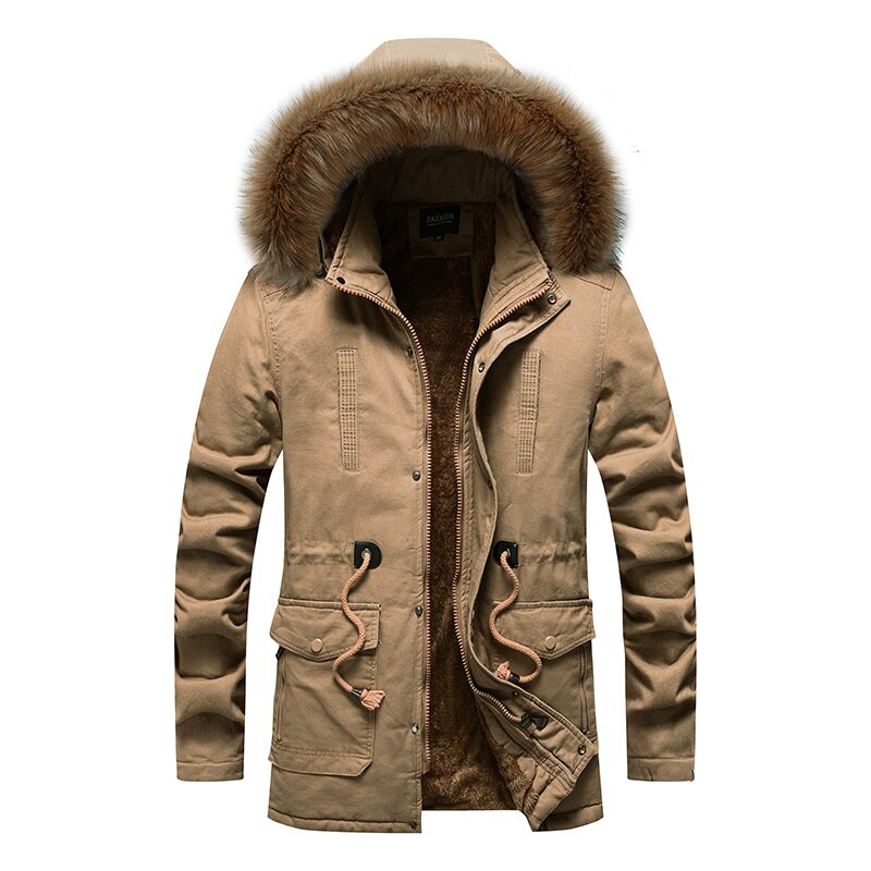 Thick Windproof Coat-long Military Parkas - Sabreeonline