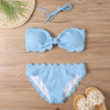 Sexy Bandeau Bikini Set 2023 Women Brazilian Swimsuit Solid Swimwear Female Summer Beachwear Bathing Suit Bequine