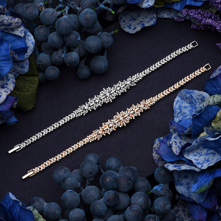 Bridal Necklace Earrings Ring and Bracelet Jewelry - Sabreeonline