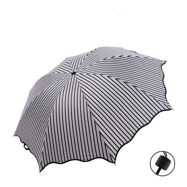 Princess Girl Fashion Wave Edge Sunshade Umbrella - Sabreeonline