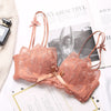 XUANTAOWU Lace Floral Embroidery Sexy Bra Comfortable Adjustable Women Underwear 3/4 Cup Wireless Girl Brassiere Bralette - Sabreeonline