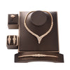Bridal Necklace Earrings Ring and Bracelet Jewelry - Sabreeonline