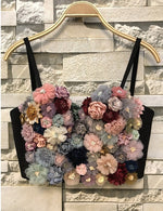 Floral Corselets Bralette Vest