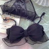 Girls Folds Bow Lovely Underwear Set - Sabreeonline