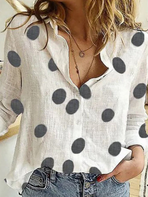 Leisure White Yellow Shirts Button Lapel Cardigan Top Lady Loose Long Sleeve Oversized Shirt Womens Blouses Casual Tunic Blusas - Sabreeonline
