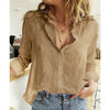 Leisure White Yellow Shirts Button Lapel Cardigan Top Lady Loose Long Sleeve Oversized Shirt Womens Blouses Casual Tunic Blusas - Sabreeonline