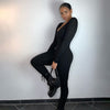 Low-Neck and High-Waist Sports Jumpsuit - Sabreeonline