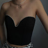 Niche V-neck Slim-Fit Sexy Figure Flattering Vest Top - Sabreeonline