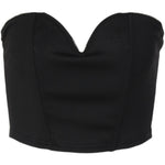 Niche V-neck Slim-Fit Sexy Figure Flattering Vest Top - Sabreeonline