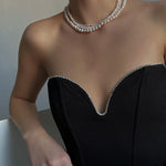 Niche V-neck Slim-Fit Sexy Figure Flattering Vest Top - Sabreeonline