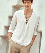 V-neck Long-Sleeved Casual Top - Sabreeonline