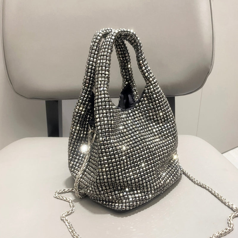 Shiny Crystal Clutch Purse - Sabreeonline