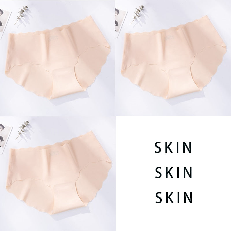 Seamless Underwear Silk Color Panties - Sabreeonline