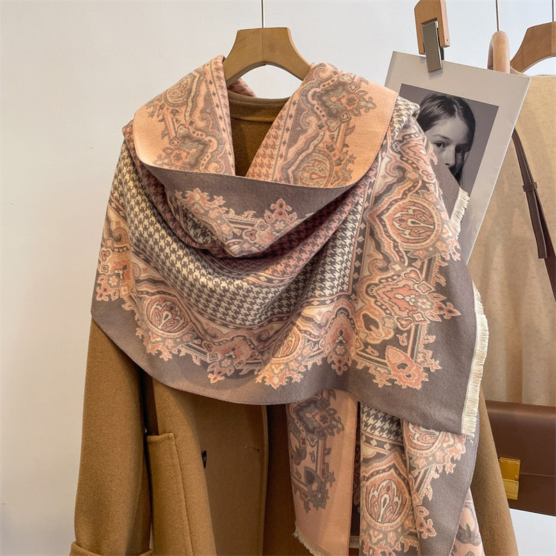 Cashmere Neckerchief Shawl Scarf for Women - Sabreeonline