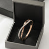 Four-leaf clover Roman alphabet animal micro-inlaid zircon titanium steel bracelet fashion jewelry for woman - Sabreeonline